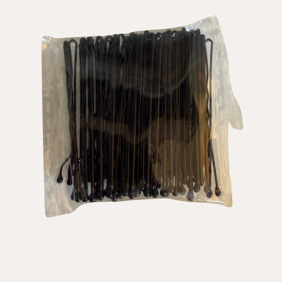 Waved Bobby Pins (Black)