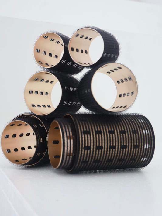 Mega Volume Set 12 Rollers (Black & Gold)