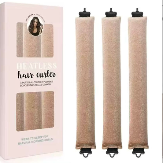 Jumbo Velvet Curl Set Beige